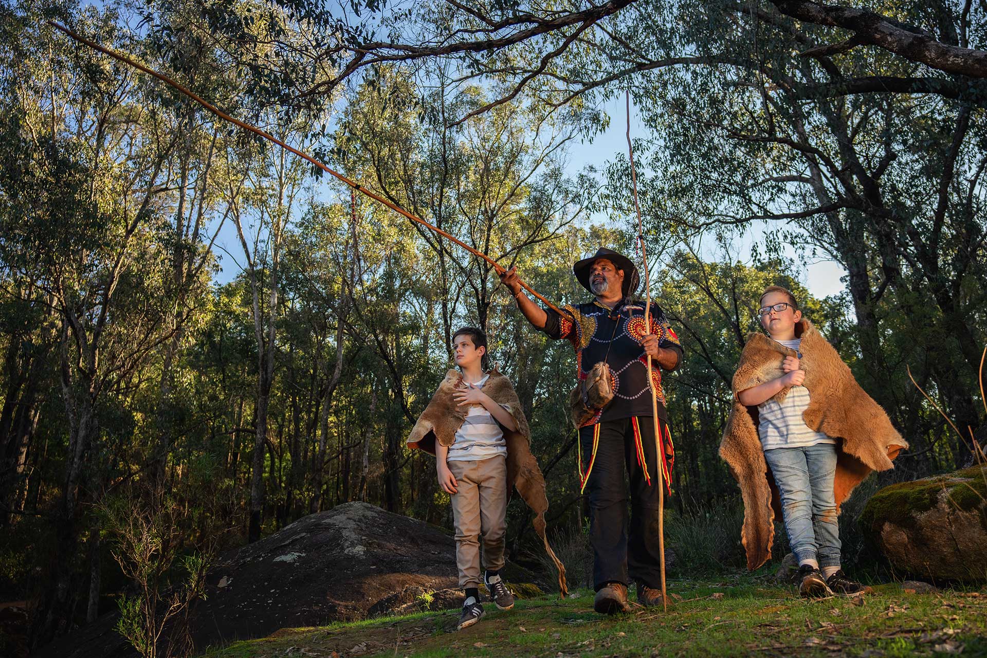 Aboriginal cultural tour with Maitland Hill from Kaarak Dreaming in Dwellingup