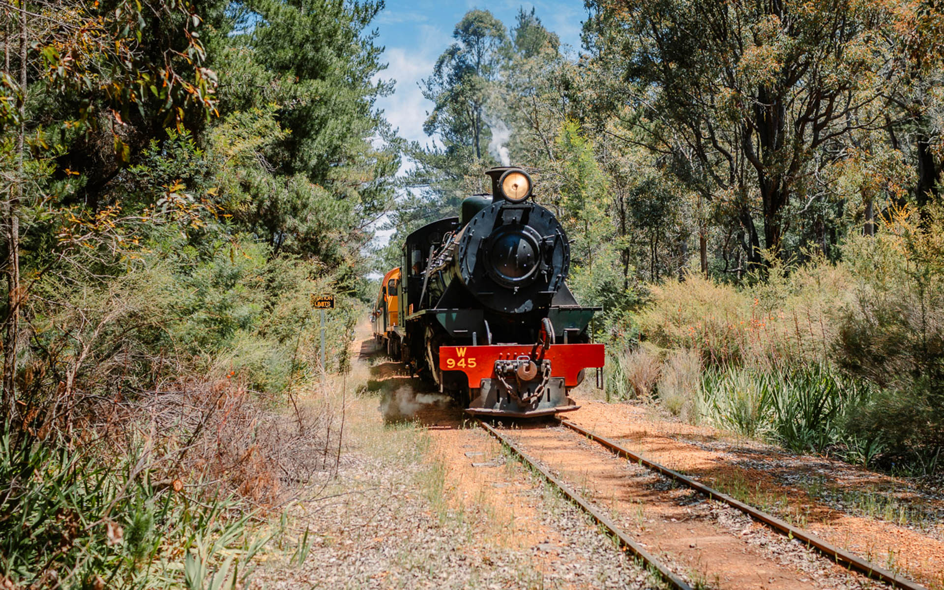 Hotham Valley Tourist Railway Steam Train in Dwellingup